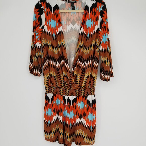 Southwest Style Romper, PL - Perfect for Boho, Western, Festival, Beach, Cabin - Picture 6 of 9